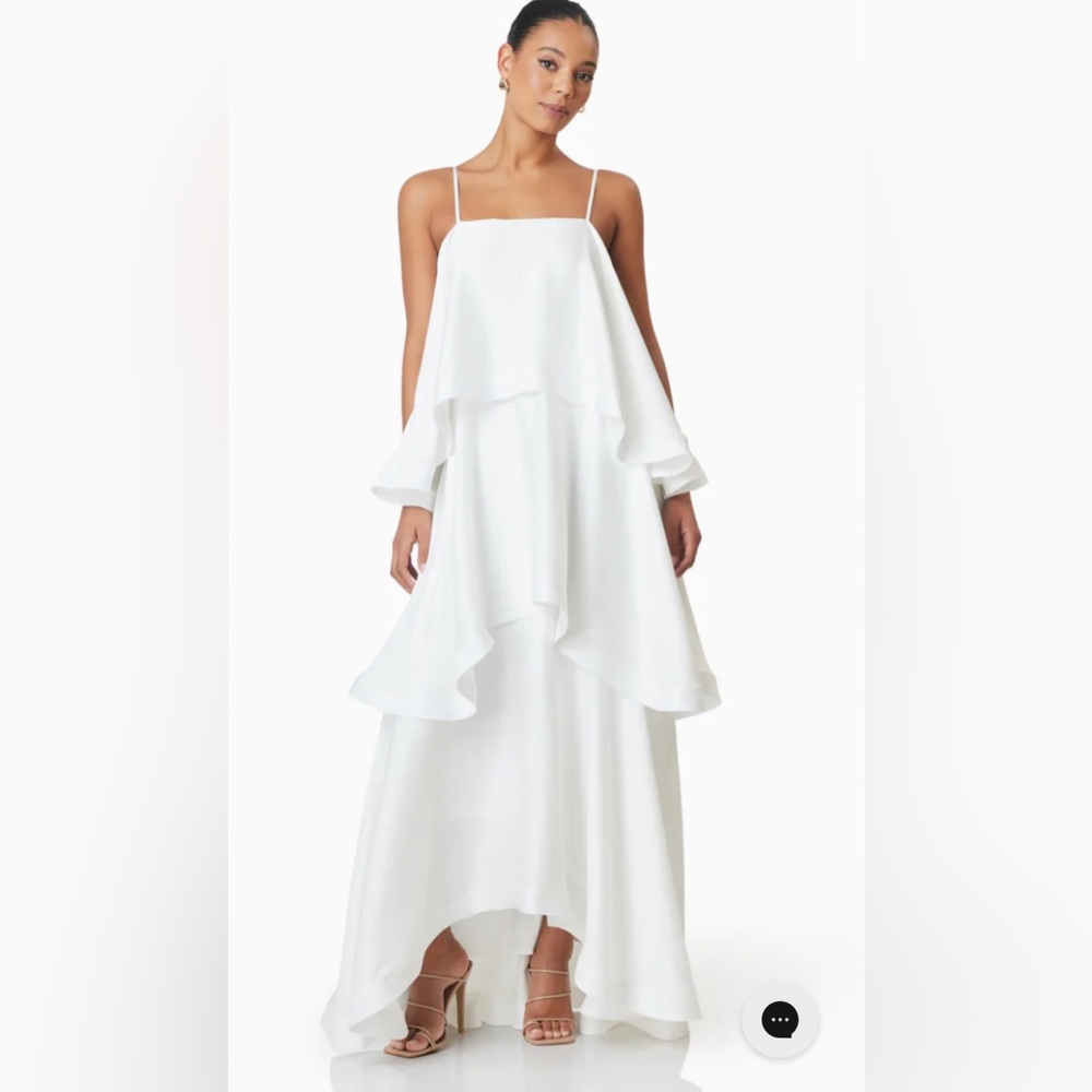 Elliatt Tilly Tiered Maxi Dress in White